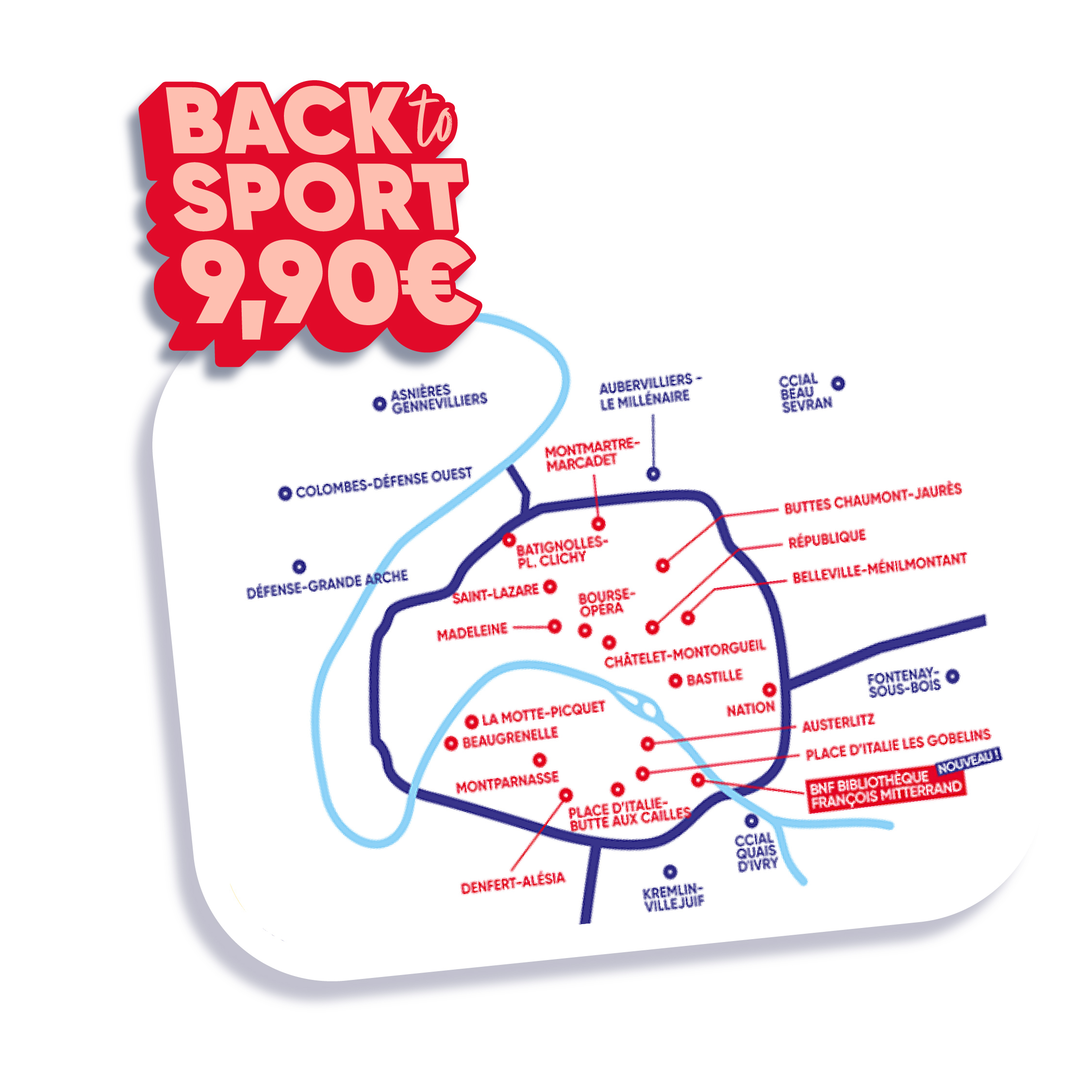 Carte des clubs Neoness en France