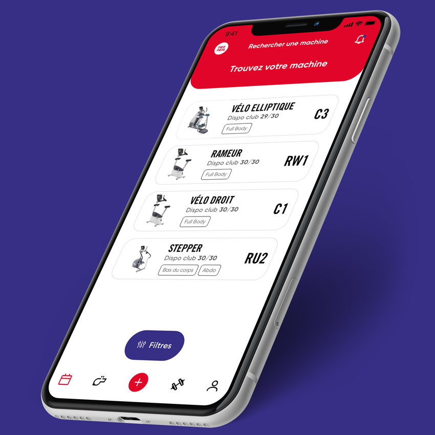 Les Machines application Neoness My NeoCoach
